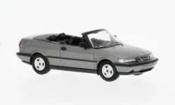 Saab 900 Turbo 16S (Aero) Cabriolet, grau, 1987, 1:87, Minichamps