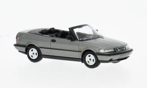 Saab 900 Turbo 16S (Aero) Cabriolet, grau, 1987, 1:87, Minichamps