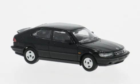 Saab 900 Turbo 16S (Aero) Coupe, schwarz, 1987, 1:87, Minichamps