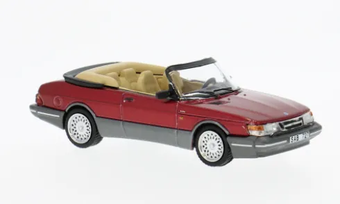 Saab 900 Turbo Cabriolet, rot, 1:64, Tarmac Works
