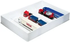 Sammelbox für LKW-Modelle und Zugmaschinen, weiss, 1:87, Herpa