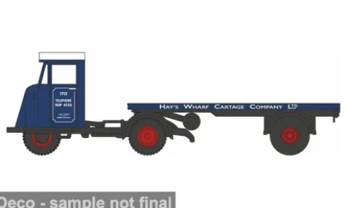 Scammell Mechanical Horse Flatbed, Hays Wharf Cartage Co. Ltd., 1:76, Oxford
