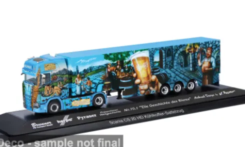 Scania CS 20 HD, Herpa Weltgeschichte 15.1, Die Geschichte des Bieres, PB Transporte, 1:87, Herpa
