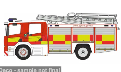 Scania CP31 Pump Ladder, South Yorkshire Fire & Rescue Service, 1:76, Oxford