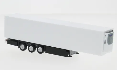Schmitz E-Trailer Kühlkofferauflieger 3-achs, weiss, 1:87, Herpa