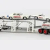 Set Dodge Autotransporter mit 3 PKW, 1975, Hurricane Helldrivers, 1:87, Brekina