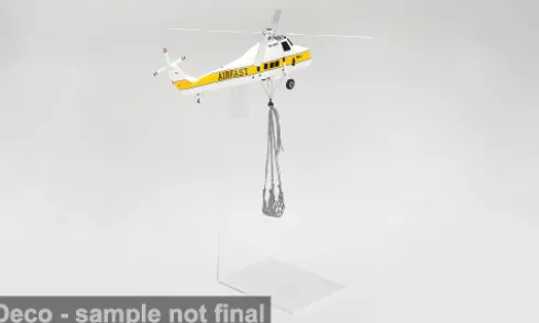 Sikorsky S58T Helicopter, 1985, Camel Trophy, 1:64, Mini GT