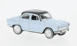 Simca Aronde, hellgrau/schwarz, 1962, 1:87, Norev