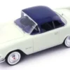 Simca Aronde Plein Ciel, weiss/dunkelblau, 1957, 1:43, AutoCult