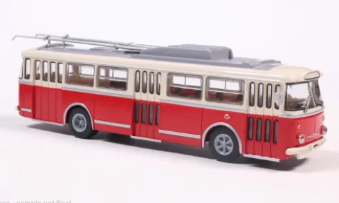 Skoda 9 TR, beige/rot, 1962, 1:87, Brekina