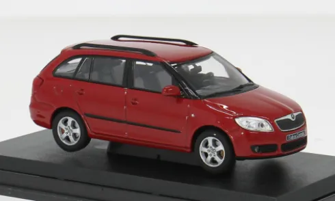 Skoda Fabia II Combi, rot, 2007, 1:43, Abrex