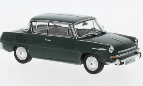 Skoda 1100MBX, dunkelgrün, 1969, 1:43, Abrex
