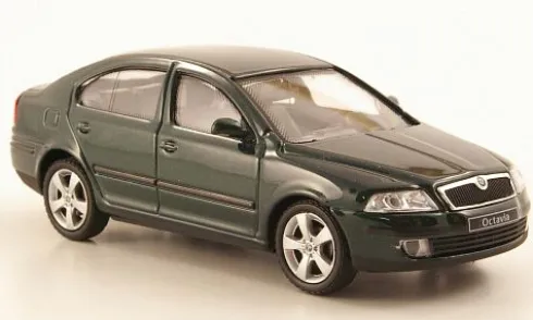 Skoda Octavia, dunkelgrün, 2004, 1:43, Abrex