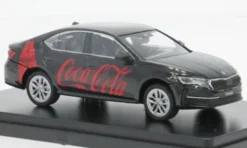 Skoda Octavia IV FL, schwarz, 2024, Coca Cola, 1:43, Abrex