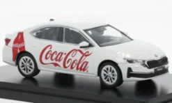 Skoda Octavia IV FL, weiss, 2024, Coca Cola, 1:43, Abrex