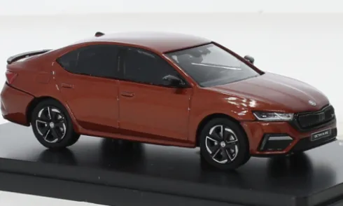 Skoda Octavia IV RS, dunkelorange, 2020, 1:43, Abrex