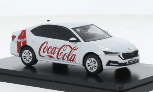 Skoda Octavia IV, weiss, 2020, Coca Cola, 1:43, Abrex