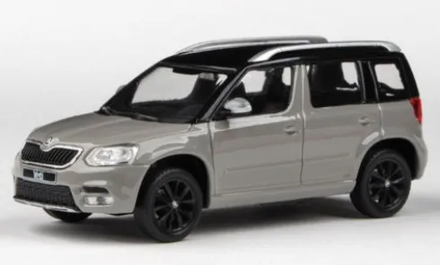 Skoda Yeti FL, hellgrau/schwarz, 2013, 1:43, Abrex