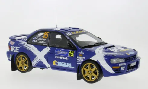 Subaru Impreza 555, Logiman Mythical Cars Rally, 1997, #15, A.McRae/S.Loudon, 1:18, Sun Star