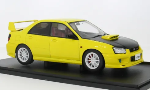 Subaru Impreza WRX STI, gelb/schwarz, 2003, 1:18, Solido