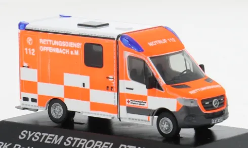 System Strobel RTW, 2018, DRK Offenbach / Main, 1:87, Rietze
