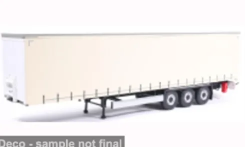 - Tarpaulin Trailer, weiss, 2021, 1:24, Solido