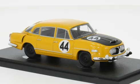 Tatra 603-2, gelb/schwarz, Marathon de la Route, 1966, #44, A.Mark/B.Stiborek, 1:43, AutoCult
