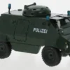 Thyssen UR-416 mit Räumschaufel, dunkelgrün, 1975, Polizei (D), 1:87, BoS-Models