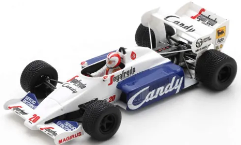 Toleman TG184, Formel 1, GP Monaco, 1984, Toleman Group Motorsport, Segafredo, #20, J.Cecotto, 1:43, Spark