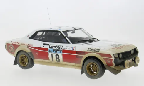 Toyota Celica 2000 GT (RA21), RAC Rally, 1977, #18, J-L.Therier/M.Vial, 1:18, IXO