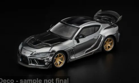 Toyota Darwin Pro 66G WBK Supra A90, silber, 1:64, Pop Race