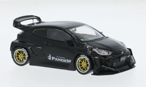 Toyota GR Yaris Pandem, schwarz, 1:43, IXO