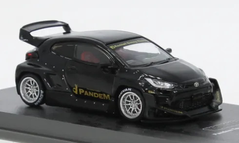 Toyota GR Yaris Pandem, schwarz, 1:64, Tarmac Works