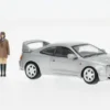 Toyota GT Four-ID with Figures, silber, 1:64, BM Creations