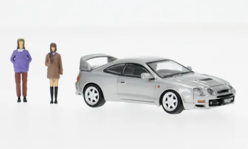 Toyota GT Four-ID with Figures, silber, 1:64, BM Creations