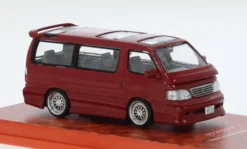Toyota Hiace Waggon Custom, dunkelrot, 1:64, Tarmac Works