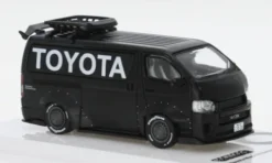 Toyota Hiace Widebody, schwarz, 1:64, Tarmac Works