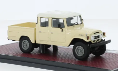 Toyota Land Cruiser HJ45 Crew Cab, beige/weiss, 1:43, Matrix