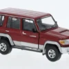 Toyota Land Cruiser LC76, dunkelrot/silber, 1:64, BM Creations