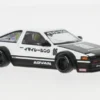 Toyota Sprinter Trueno (AE86), weiss/schwarz, Advan, 1:64, Mini GT