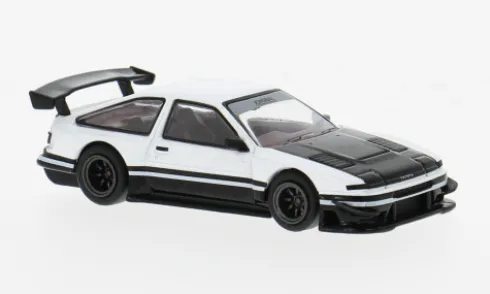 Toyota Sprinter Trueno (AE86), weiss/schwarz, 1:64, Tarmac Works