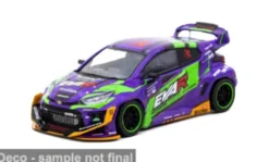 Toyota Yaris GR, violett/grün, 2025, EVA Racing, 1:43, Tarmac Works