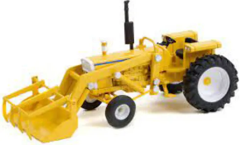 - Tractor, gelb, 1972, 1:64, Greenlight