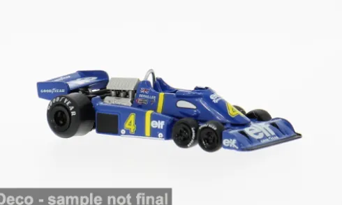 Tyrrell P34, Formel 1, 1976, Elf, #4, P.Depailler, 1:87, Brekina