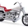 US Motorrad, weiss/rot, 1:87, Busch