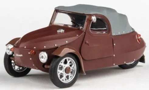 Velorex 16/350, dunkelbraun/braun, 1966, 1:43, Abrex
