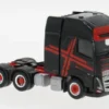 Volvo FH 16 GL XL, schwarz/rot, 2020, 1:87, Herpa