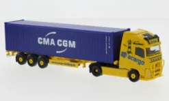 Volvo FH GL XL, acargo / CMA-CGM, 1:87, Herpa