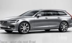 Volvo V90, silber, 1:43, Bburago