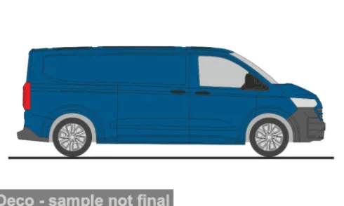 VW e-Transporter KR T7, blau, 1:87, Rietze